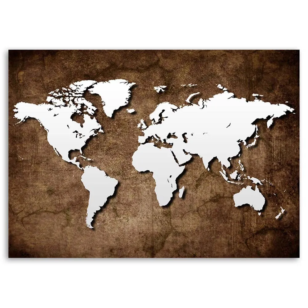 obraz-na-plotnie-stara-mapa-retro-biuro-60x40