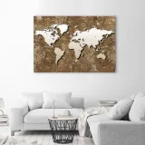 obraz-na-plotnie-mapa-abstrakcja-brazowy-60x40-stan-nowy
