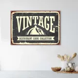 obraz-na-plotnie-napis-szyld-retro-60x40-stan-nowy