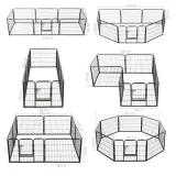 kojec-dla-psow-8-paneli-stalowy-czarny-60-x-80-cm-wielkosc-psa-maly-pies