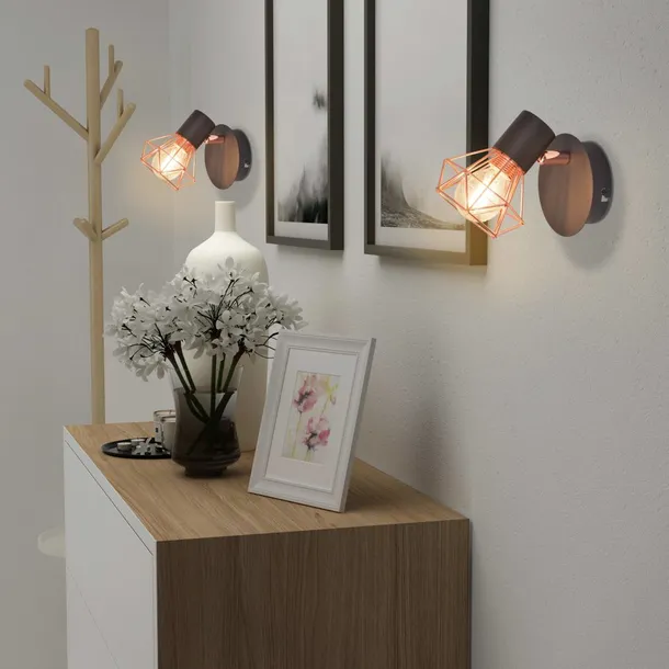 lampy-scienne-2-szt-e14-czarno-miedziane-stan-nowy