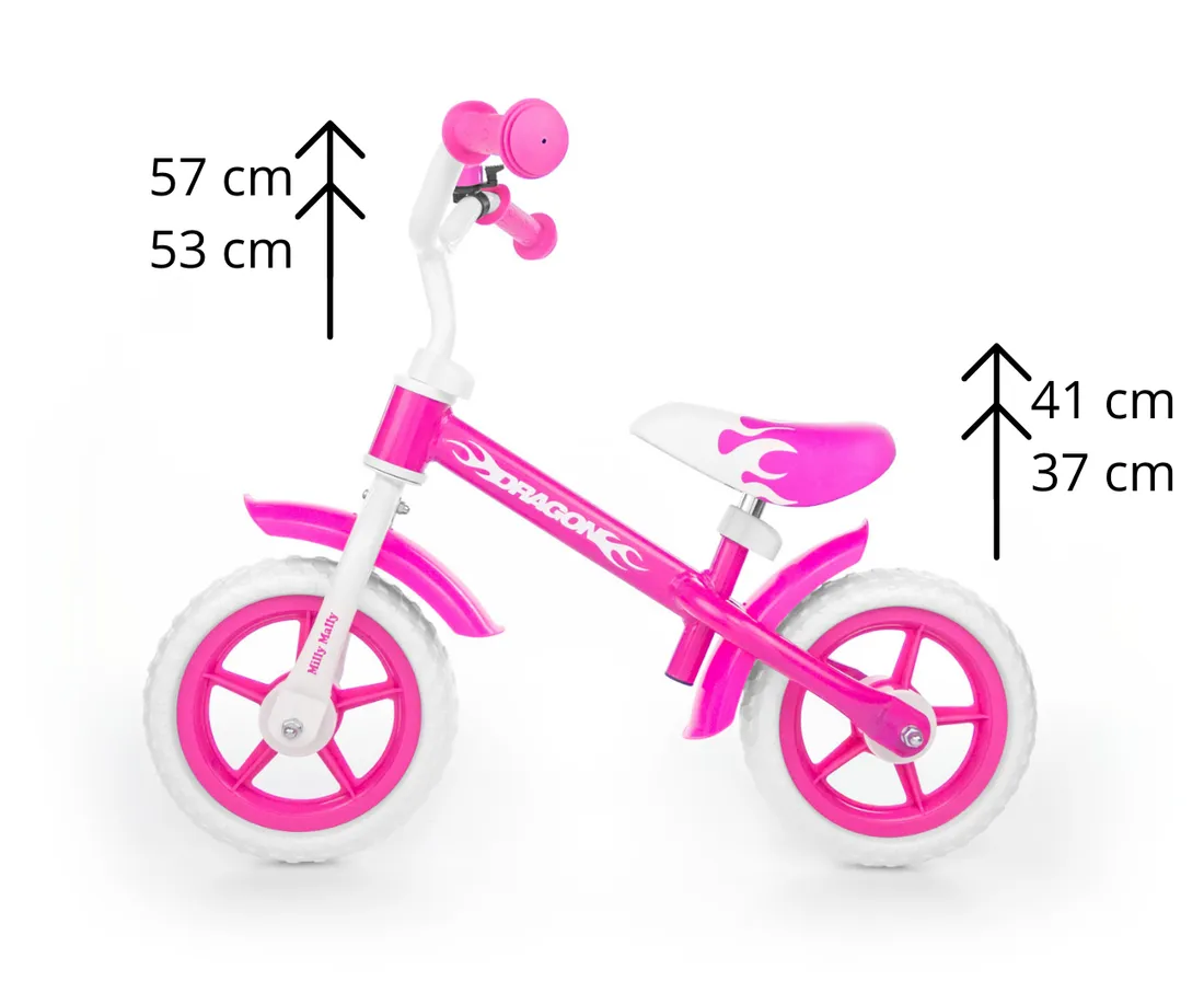 rowerek-biegowy-dragon-pink-stan-nowy