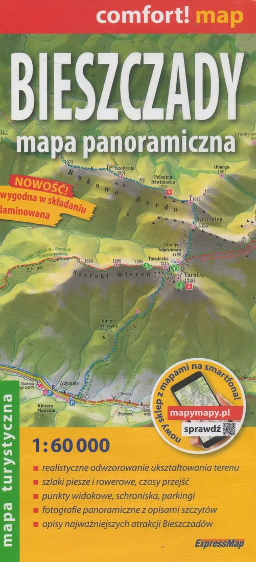 bieszczady-mapa-wodoodporna-panorama-expressmap