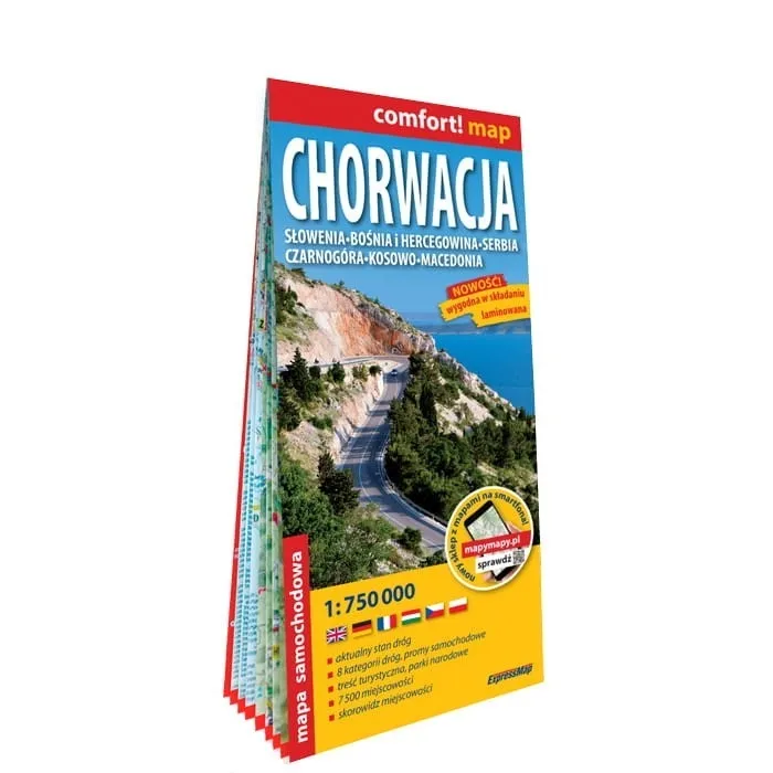 chorwacja-mapa-laminowana-expresmap-2022