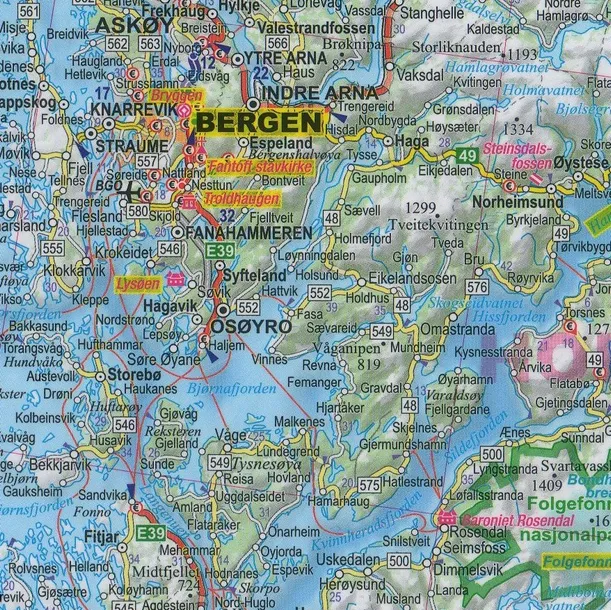 norwegia-mapa-laminowana-expressmap-2022-wydawnictwo-expressmap