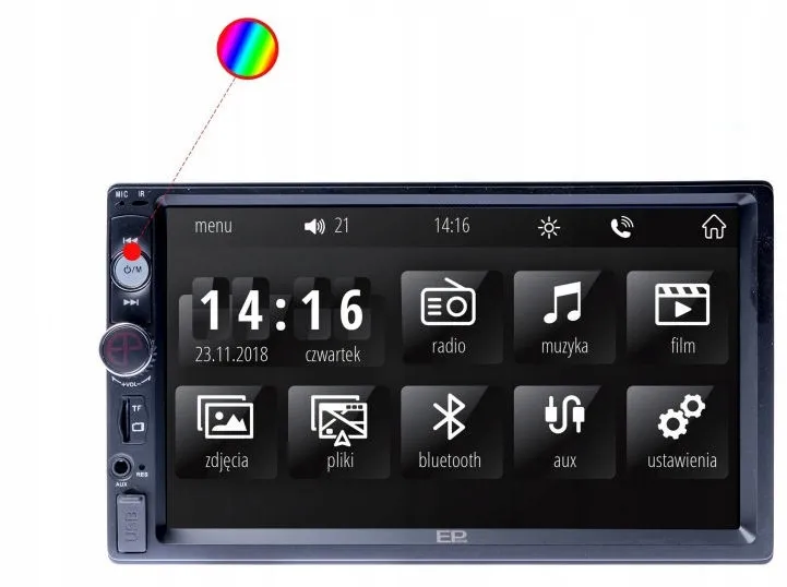 radio-samochodowe-2-din-7c-usb-sd-bt-phonelink-stan-nowy