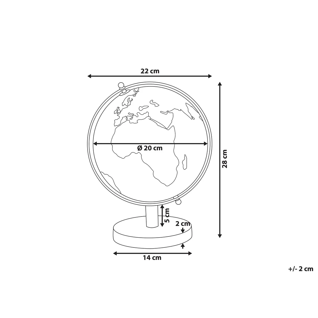 globus-28-cm-rozowy-cabot