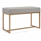lawka-80-cm-szara-aksamitna-stan-nowy