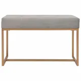 lawka-80-cm-szara-aksamitna-stan-nowy