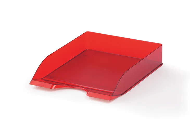polka-na-dokumenty-durable-basic-przezroczysta-czerwona