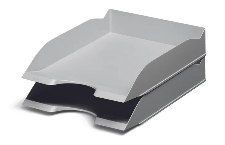 polka-na-dokumenty-durable-basic-szara-matowa-stan-nowy