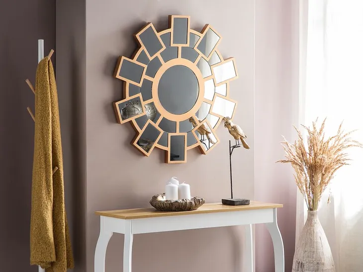 lustro-scienne-slonce-80-cm-zlote-rozel-stan-nowy