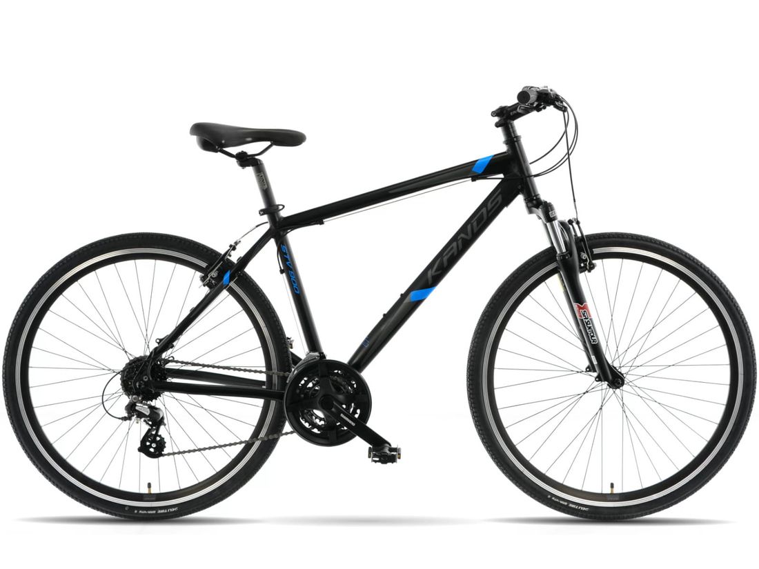 Rower Crossowy Męski Kands STV 900 19" Shimano Altus czarnoniebieski