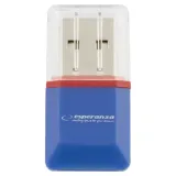 esperanza-czytnik-kart-micro-sd-usb-niebieski