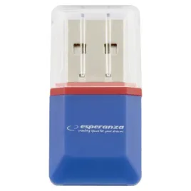 esperanza-czytnik-kart-micro-sd-usb-niebieski