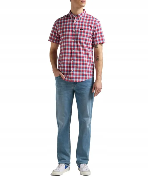 koszula-lee-ss-button-down-l886ofui-real-red-m-marka-lee