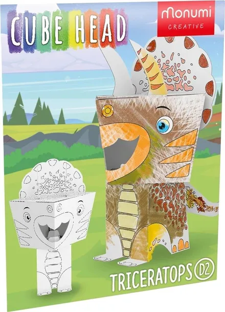 cube-head-model-triceratops