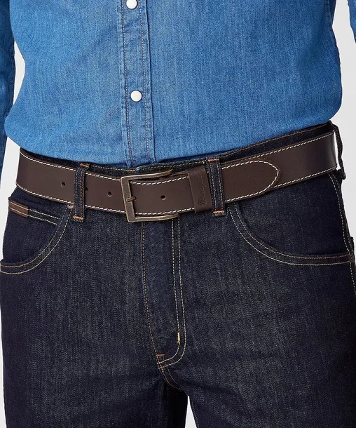 pasek-wrangler-basic-stitched-w0081us85-brown-90-wzor-dominujacy-bez-wzoru