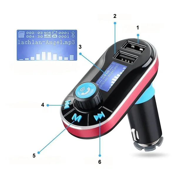 transmiter-fm-2x-usb-bluetooth-mp3-aux-sd-pendrive-pilot-waga-z-opakowaniem-0-086-kg-stan-nowy