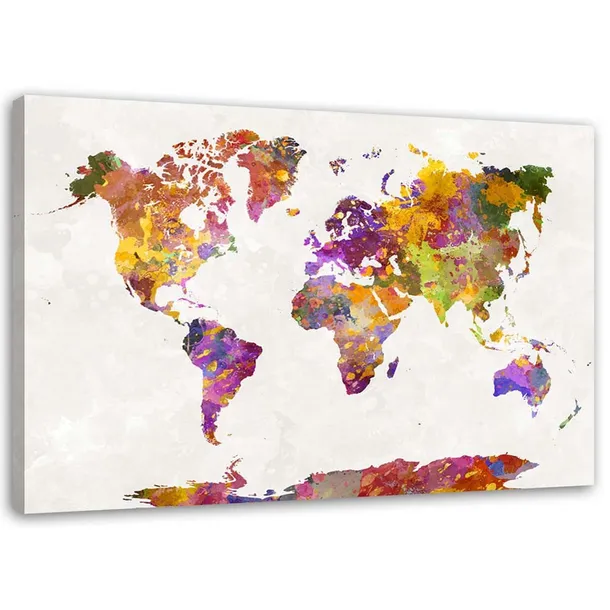 obraz-na-plotnie-mapa-swiata-akwarela-90x60-sposob-wykonania-druk-cyfrowy
