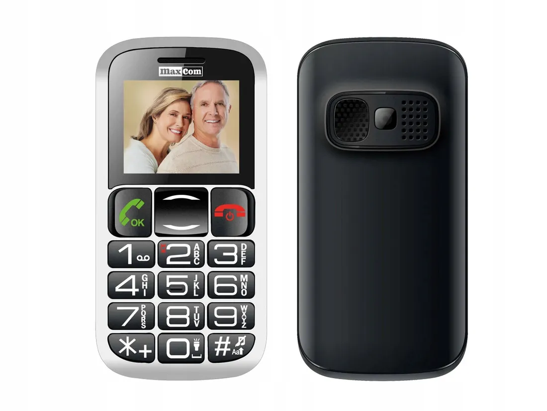 maxcom-mm461bb-telefon-dla-seniora-sos-baza-stan-nowy