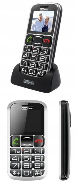 maxcom-mm461bb-telefon-dla-seniora-sos-baza-typ-telefon-komorkowy