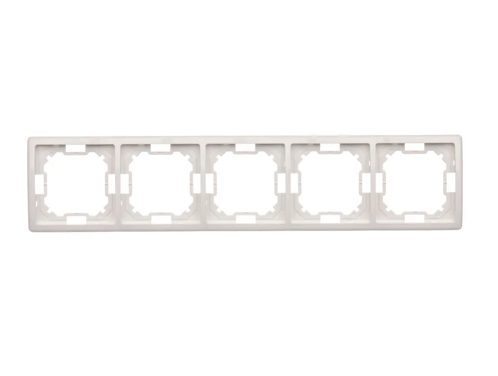 basic-ramka-na-5-modul-bmr5-11-bialy-simon