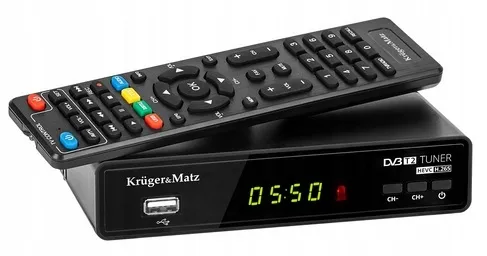 tuner-dvb-t2-krugerandmatz-h-265-hevc-dekoder-tv-stan-nowy