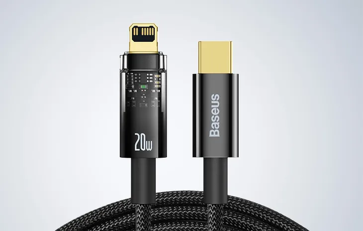 kabel-usb-c-do-lightning-baseus-explorer-20w-2m-czarny-stan-nowy