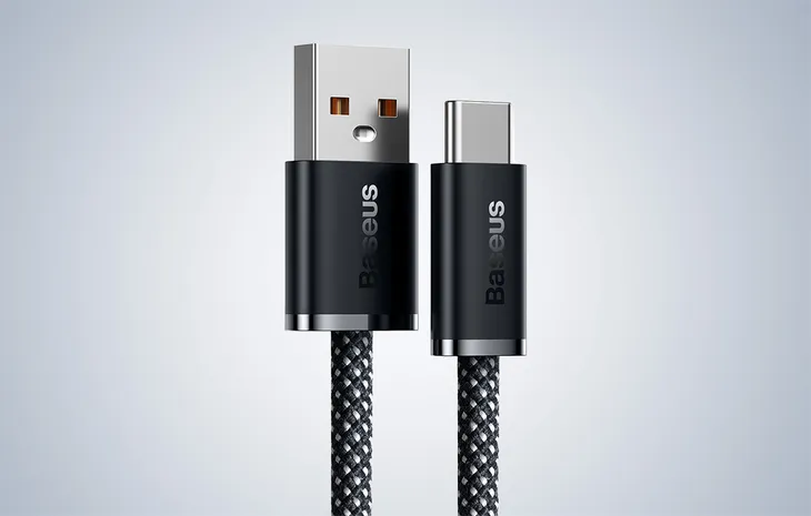 kabel-usb-do-usb-c-baseus-dynamic-series-100w-1m-szary-stan-nowy-dlugosc-przewodu-1-m