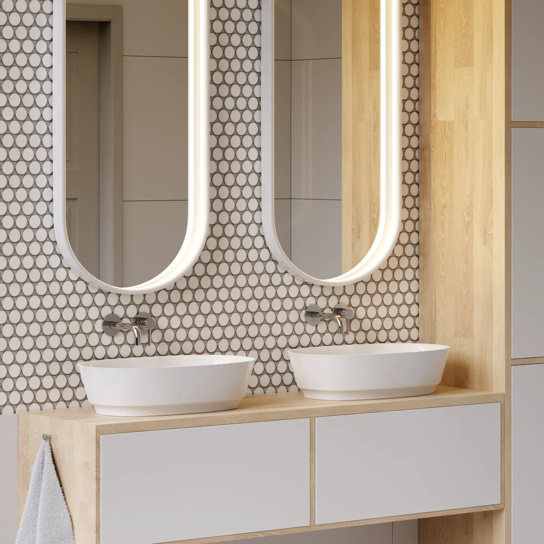 mozaika-ceramiczna-candy-circle-dots-white