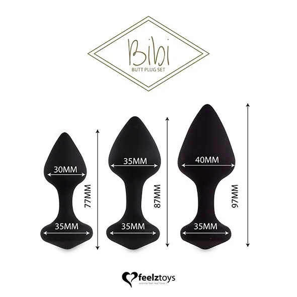 feelztoys-bibi-butt-plug-set-3-pcs-black