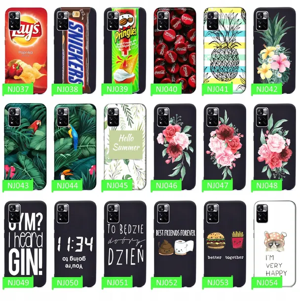etui-back-matt-case-do-xiaomi-redmi-note-10-wzory-kolor-czarny