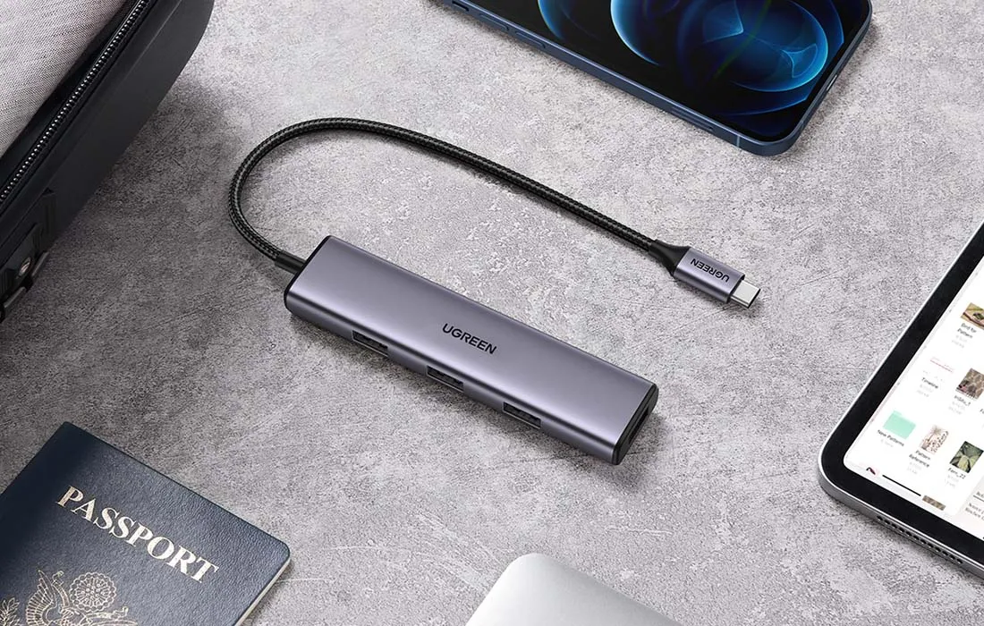 hub-ugreen-5w1-adapter-usb-do-4x-usb-3-0