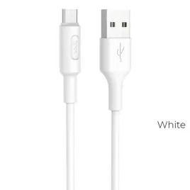 hoco-kabel-usb-do-micro-soarer-x25-bialy