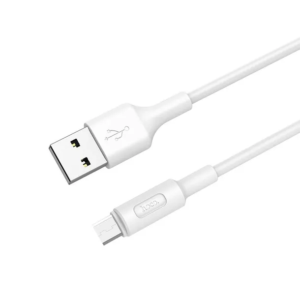 hoco-kabel-usb-do-micro-soarer-x25-bialy-waga-z-opakowaniem-0-3-kg