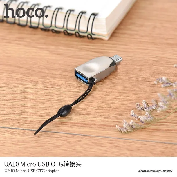hoco-adapter-otg-micro-do-usb-ua10-perlowy-waga-z-opakowaniem-0-3-kg