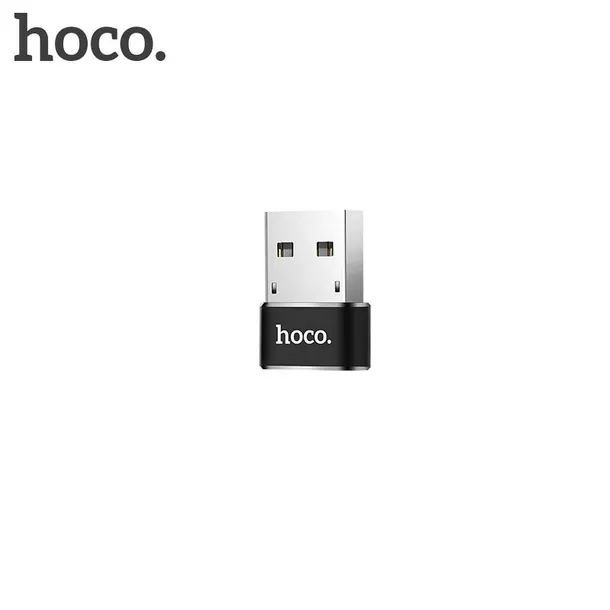 hoco-adapter-otg-usb-do-typ-c-ua6-czarny-waga-z-opakowaniem-0-3-kg