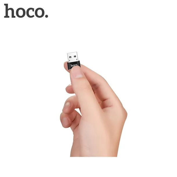 hoco-adapter-otg-usb-do-typ-c-ua6-czarny-stan-nowy-waga-z-opakowaniem-0-3-kg