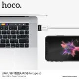 hoco-adapter-otg-usb-do-typ-c-ua6-czarny-waga-z-opakowaniem-0-3-kg-stan-nowy