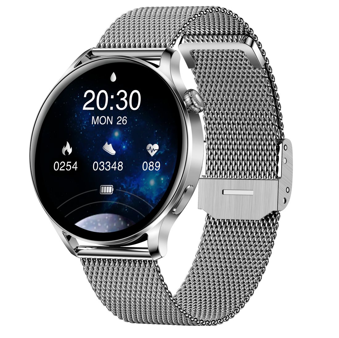 Smartwatch Garett Lady Elegance RT srebrny, stalowy ERLI.pl