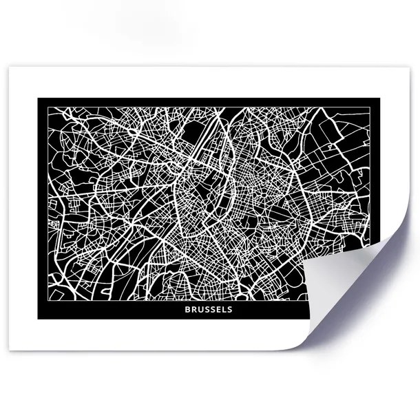 plakat-plan-miasta-bruksela-30x20