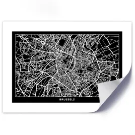 plakat-plan-miasta-bruksela-30x20