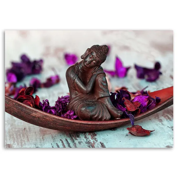 obraz-deco-panel-budda-i-platki-120x80-stan-nowy
