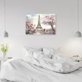 obraz-na-plotnie-wieza-eiffla-wiosna-90x60-stan-nowy