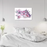 obraz-na-plotnie-japonia-akwarela-90x60-stan-nowy