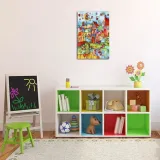obraz-na-plotnie-bajkowe-miasteczko-60x90-stan-nowy