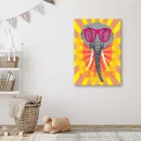 obraz-na-plotnie-slon-w-okularach-60x90-stan-nowy