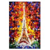 obraz-na-plotnie-malowana-wieza-eiffla-40x60-stan-nowy