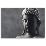 obraz-na-plotnie-budda-na-szarym-tle-60x40-stan-nowy